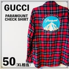 GUCCI PARAMOUNT CHECK SHIRT 50サイズ XL - メルカリ