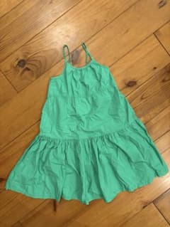 ZARA キャミワンピ　グリーンワンピ　　120