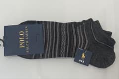 POLO RALPH LAUREN ソックス ボーダー柄　25〜27cm【新品】 - 4
