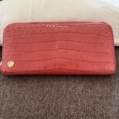 限定品　admj スモールクロコ　長財布　イリエワニ　ポロサス　ピンクフラミンゴのサムネイル