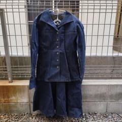 デニムジャケット＆フレアスカートセットアップのサムネイル