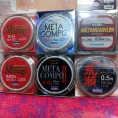 未使用複合メタルライン5点と フロロカーボン1点を定価の半額以下…早い者勝ち 未使用複合メタルライン5点と フロロカーボンライン1点を半額以下で