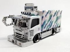 トミカ改造 デコトラ HKS仕様 ☆自作アルミリム ☆深リム ホットウィール トミカ改造 デコトラ HKS仕様 ☆自作アルミリム ☆深リム ホット
