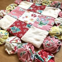 布製 マット パッチワーク 花柄　ティアラ - 5