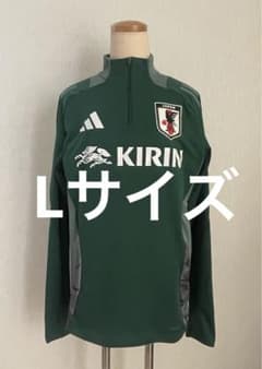 adidas サッカー日本代表 トレーニングトップ 緑 KIRIN入りLサイズ