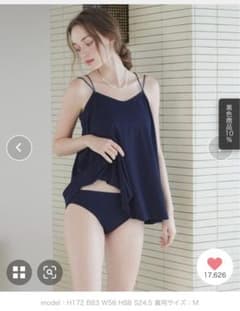 新品未使用SEA DRESSシードレスキャミソール付ビキニ/水着4点セットのサムネイル