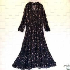 ポロラルフローレン ロングワンピース レース 花柄 フリル ロング丈