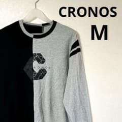 CRONOS クロノス 長袖Tシャツ ツートーン ブラック グレー M - メルカリ