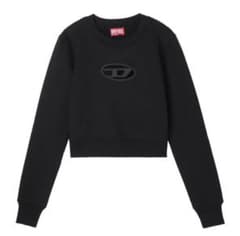 DIESEL ブラック クロップドスウェットのサムネイル