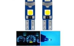 T5 3連 LED球 12V車用 高輝度チップ (アイスブルー)のサムネイル