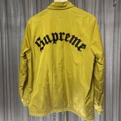 Supreme コーチジャケット S イエロー old English - メルカリ
