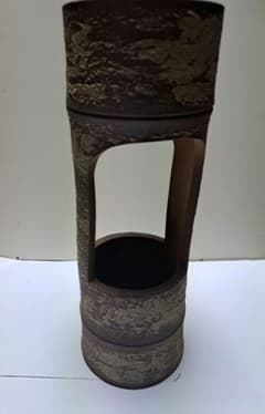 南山焼 二重生 花器 華道 古美術 工芸品 骨董品 - メルカリ
