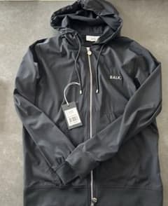 BALR 日本限定 Q-SERIES ストレッチナイロンフーディーS ブラック 