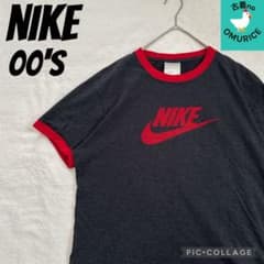 [古着]NIKE ナイキ　リンガー　90s〜00s ブラック×レッド　黒赤 美品