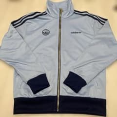 廃盤 adidas track jacket light blue - メルカリ