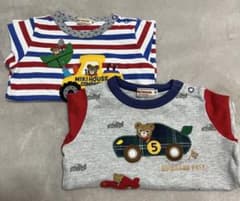 y様⭐︎ミキハウス⭐︎プッチー⭐︎90cm 長袖T⭐︎２枚セット⭐︎乗り物好きなお子様に⭐︎のサムネイル