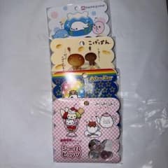 おはじきシール　まめごま　こげぱん　アフロ犬　にゃんこカフェ　4点まとめ売りのサムネイル