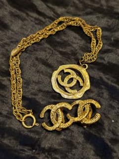 CHANEL ココマーク ネックレス イヤリング セット ヴィンテージ 超希少 