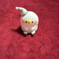 可愛い鳥のマスコット（白・水色）のサムネイル