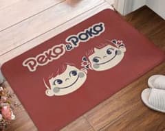 新品 不二家 ペコちゃん ポコちゃん フロアマット 玄関マット キッチン