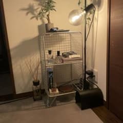グレー スチールラック 2段のサムネイル