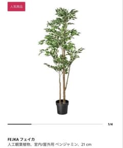 IKEA FEJKA フェイカ 人工観葉植物 室内/屋外用 ベンジャミン 21