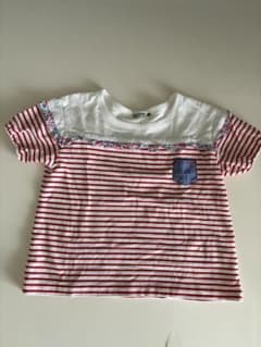 RAG MART 赤 ボーダー Tシャツ 100cmのサムネイル