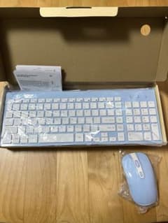 Thumbnail of Eimtech ワイヤレスキーボードとマウスセット　水色