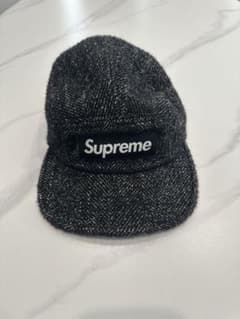 Supreme キャップ 黒 ウール混紡のサムネイル