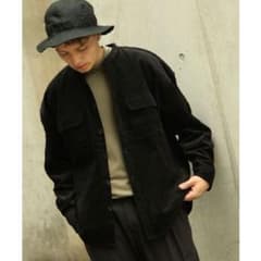 Nilway ニルウェイ コーデュロイ CPOジャケット ブラックのサムネイル