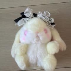 うさぎ ぬいぐるみ フリルリボン付きのサムネイル