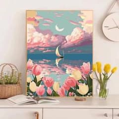 風景画 デジタルアート ボートと花 風景画 デジタルアート ボートと花 - メルカリ