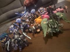 Gundam Ensemble Assembled As-Is Set of 21 Figures with Gundam Converge