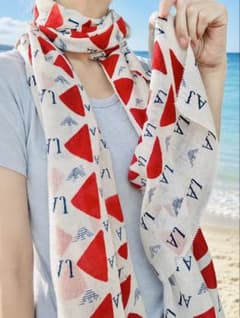 ARMANI・ストール AJロゴ 総柄のサムネイル