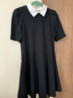 snidel 襟つき 黒 ワンピースのサムネイル