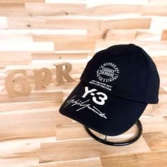 レア/廃番【ワイスリー】Y-3 マルチ ロゴ刺繍 キャップ モノトーン 黒×白 レア/廃番【ワイスリー】Y-3 マルチ ロゴ刺繍 キャップ モノトーン 黒