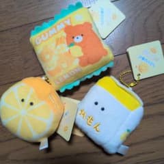 レモン ぬいぐるみ マスコット 3点セットのサムネイル