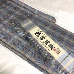 r*o様 新品未使用　正絹　伝統工芸士　木村竜之花織　紬着物　水色 r*o様 新品未使用 正絹 伝統工芸士 木村竜之花織 紬着物 水色 - メルカリ