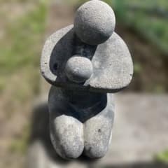 石造り 親子像 抽象彫刻 オブジェ - メルカリ
