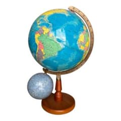 値下げしました！地球儀 天球儀付 受験 勉強 星座 地図帳 美品　おしゃれ　旅行のサムネイル