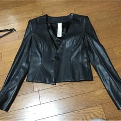 MURUA ノーカラー レザー ジャケットのサムネイル