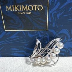 MIKIMOTO ミキモト あこや真珠 本真珠 ブローチ シルバー 刻印 - メルカリ