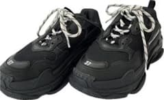 バレンシアガ Triple-S WOMEN 厚底 スニーカー 黒 24.5cm - メルカリ