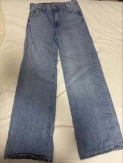 ZARA ライトブルー ワイドデニムパンツ EUR34のサムネイル