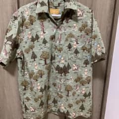 Disney Resort くまのプーさん 総柄 半袖シャツのサムネイル
