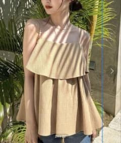 【美品✨未着用】フクレジャガードキャミソール anuans ベージュ アニュアンス anuans フクレジャガードキャミソール （BEIGE