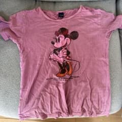 Disney ミニーマウス プリントTシャツ ピンク Lサイズのサムネイル