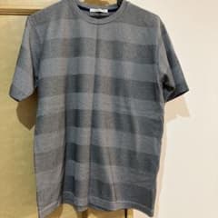 MEN'S MELROSE グレー ストライプ Tシャツのサムネイル