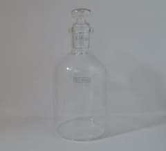 花瓶、インテリアにも！透明擦り細口ビン　250ml 理化学　実験器具　ガラス器具のサムネイル