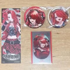 8周年　グリッター缶バッジ　メタルカード　ビスケット　レイン・パターソン
